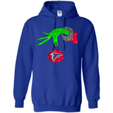 GRINCH HAND HOLDING ATLANTA FALCONS GLITTER CHRISTMAS PINGPONG