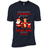 Never Underestimate A July Woman Watches Hallmark Movies Sweatshirt PINGPONG
