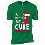 My Christmas Wish Is A Cure Breast Cancer Awareness sweater PINGPONG