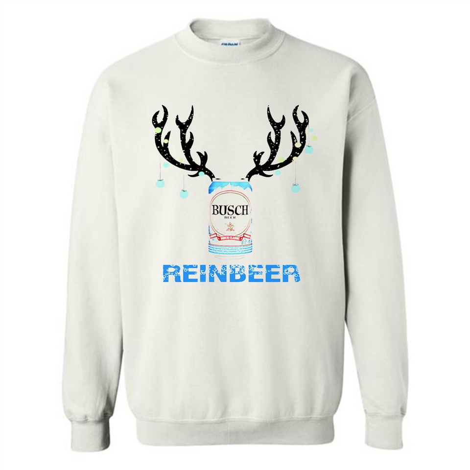 Busch Reinbeer Funny Beer Reindeer Christmas Sweatshirt - Sweatshirt