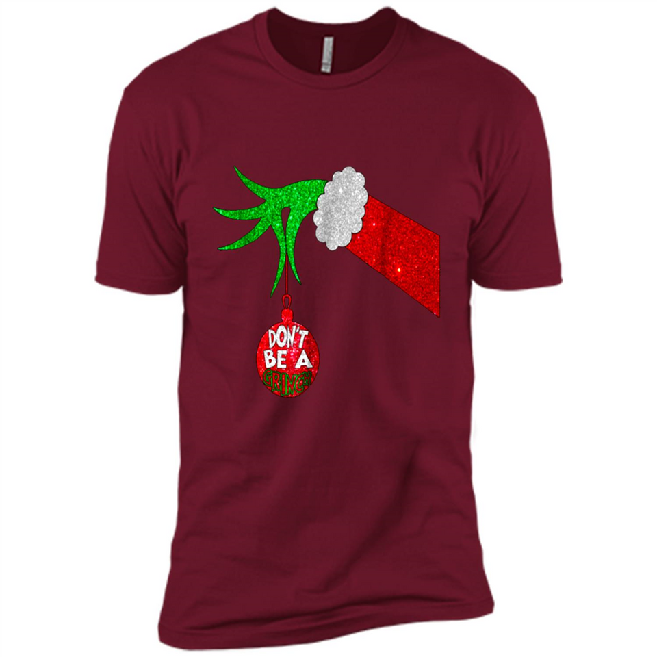 GRINCH HAND HOLDING CHRISTMAS ORNAMENT - DON'T BE A GRINCH PINGPONG