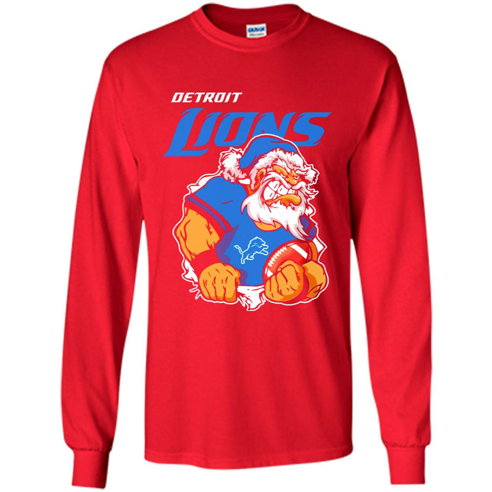 Grumpy Santa Claus Detroit Lions Football Team PINGPONG