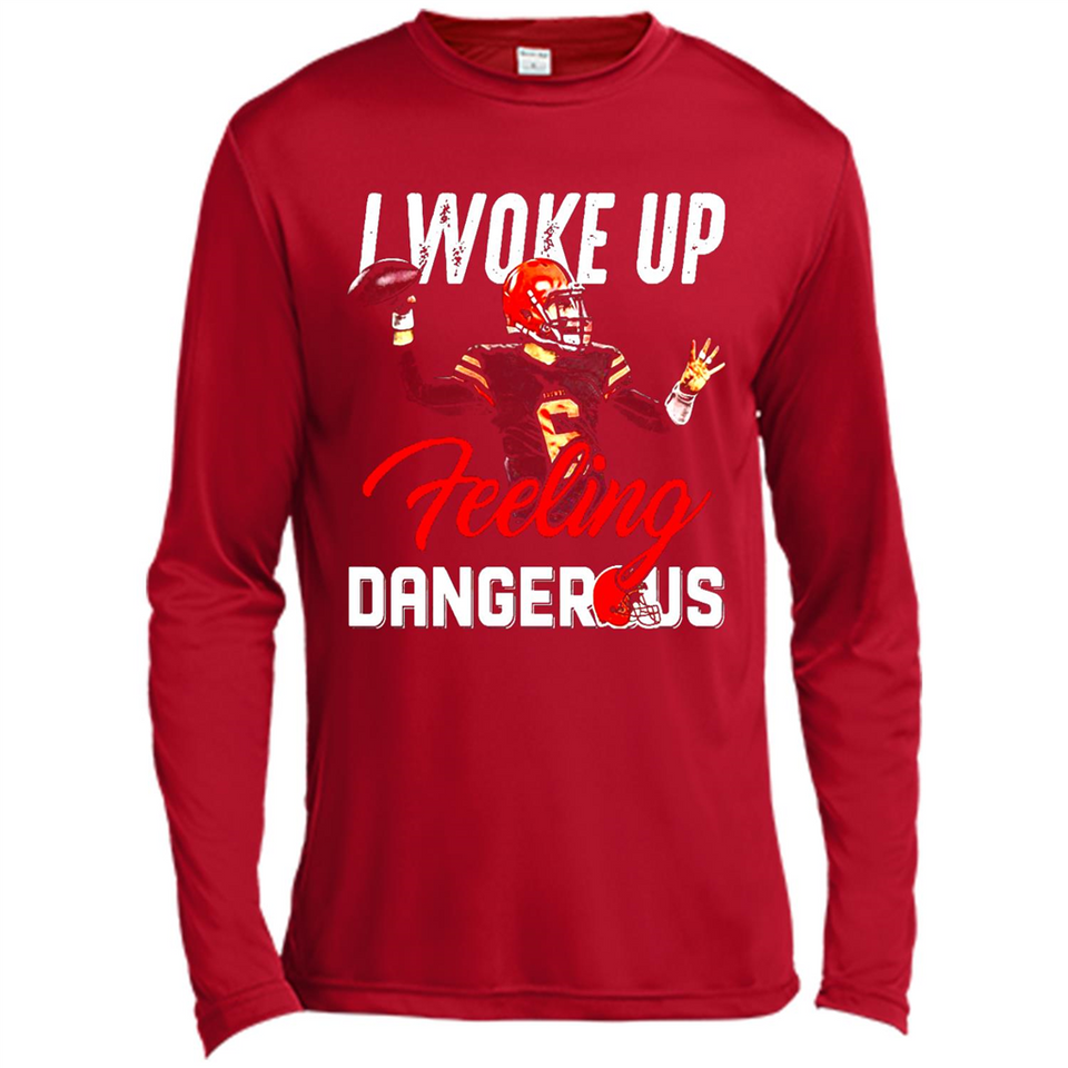 I woke up feeling dangerous - Canvas Long Sleeve T-Shirt