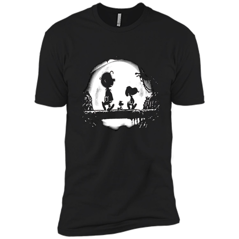 Snoopy The Peanuts Walking To The Moon