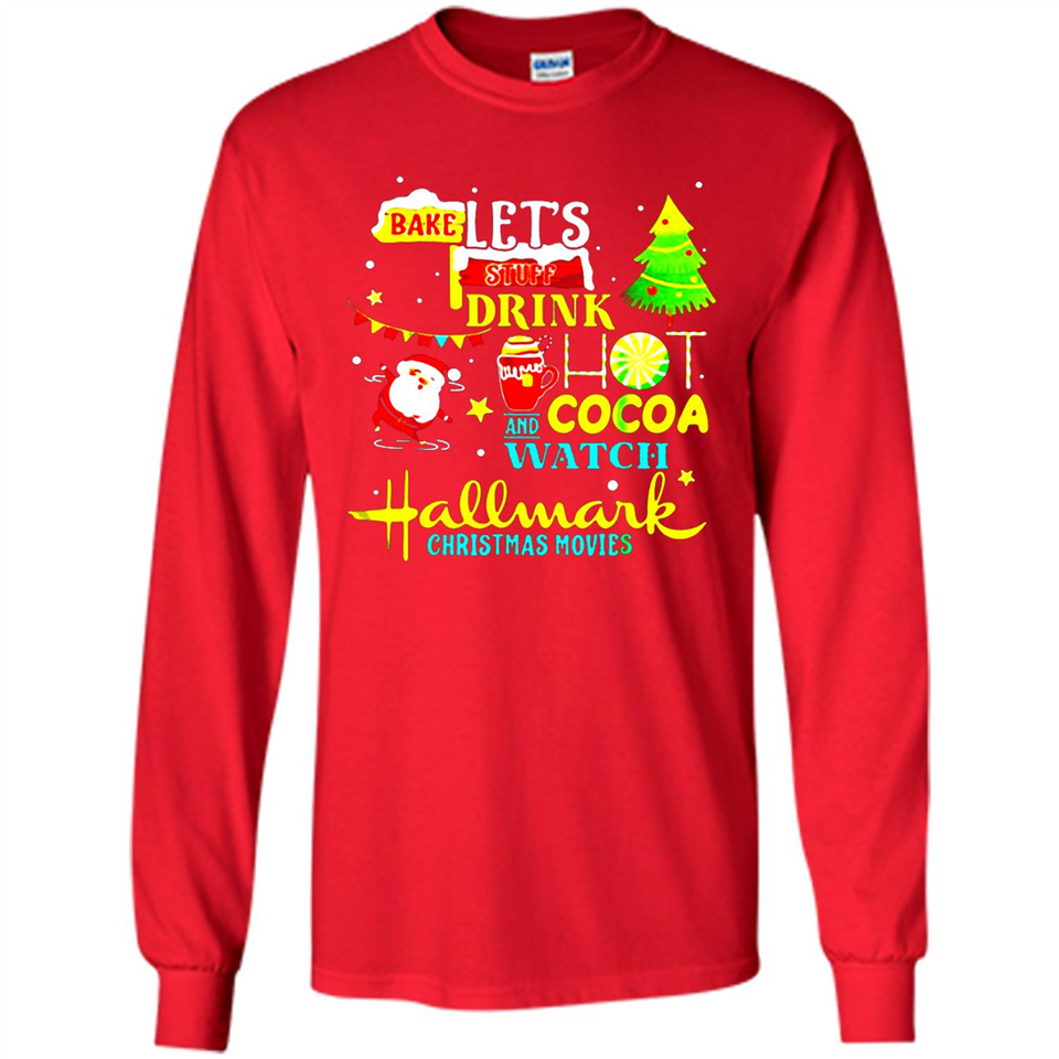 Santa claus i just want to bake stuff and waych christmas movi PINGPONG - Long Sleeve T-Shirt