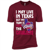 I May Live In Texas But My Team Is The Cavaliers - Premium Short Sleeve T-Shirt