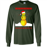 Basketball Santa Funny Christmas - Long Sleeve T-Shirt
