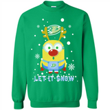 Minion Anaheim Ducks Ugly Christmas Sweater Let it Snow - Sweatshirt