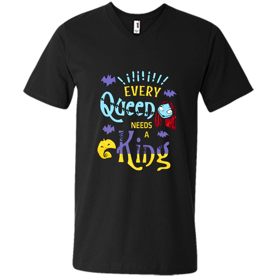 Nightmare Before Christmas Shirt - Sally Glitter Shirt - Every Queen needs a King PINGPONG