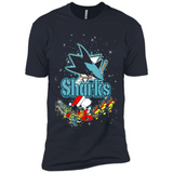 Snoopy Christmas San Jose Sharks - Premium Short Sleeve T-Shirt