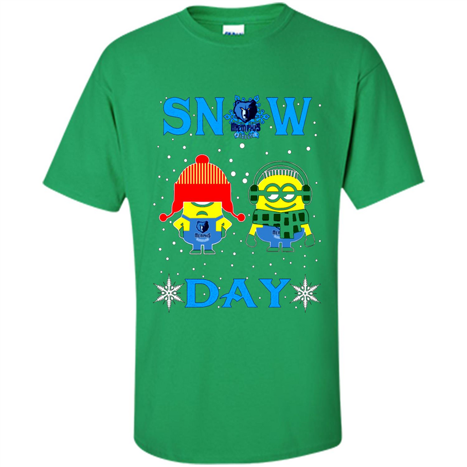 Snow Day Shirt For Memphis Grizzlies Vs Minion Fans pingpong