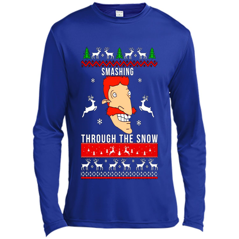 Nigel Thornberry Smashing through the snow Christmas sweatshirt PINGPONG