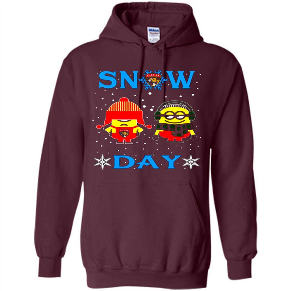 Snow Day Shirt For Florida Panthers Vs Minion Fans pingpong