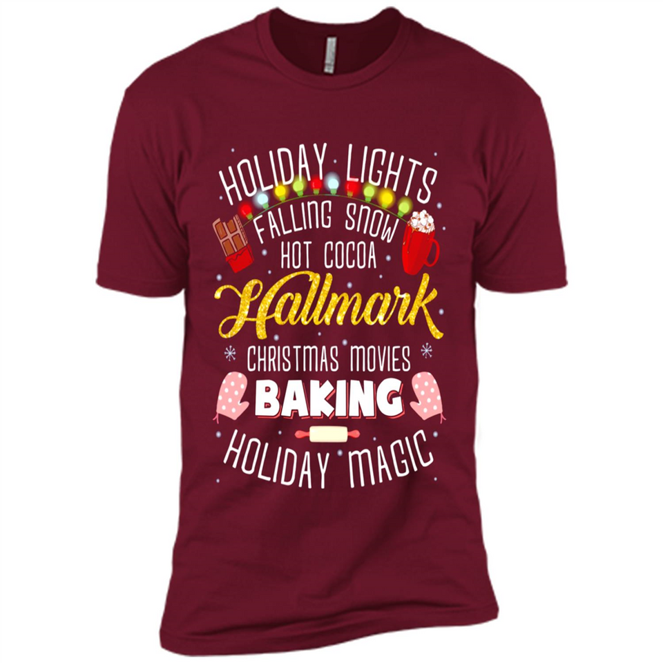Holiday Lights Falling Snow Hot Cocoa Hallmark Christmas movie