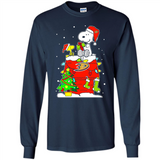 Anaheim Ducks Snoopy Ugly Christmas Sweaters - Long Sleeve T-Shirt
