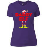 Mens Daddy Elf T-Shirt Funny Matching Christmas Costume - Ladies' Boyfriend T-Shirt