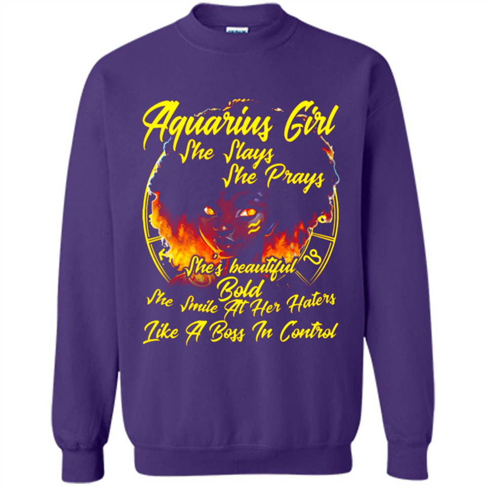 Aquarius Girl She Slays She Prays Zodiac Sign PINGPONG