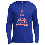 Flamingo Christmas Tree Flamingo - Canvas Long Sleeve T-Shirt