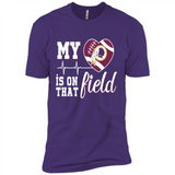 Washington Redskins Football My Heart is on that Field - Premium Short Sleeve T-Shirt