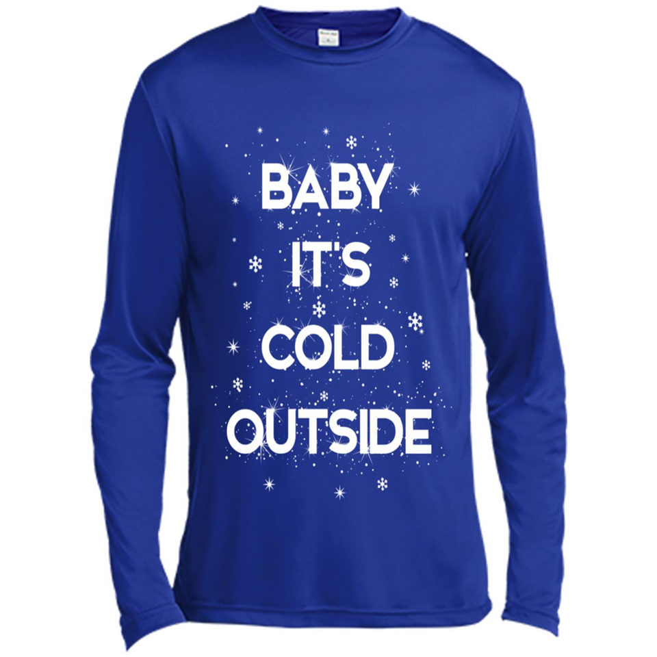 Baby It’s Cold Outside Christmas - Canvas Long Sleeve T-Shirt
