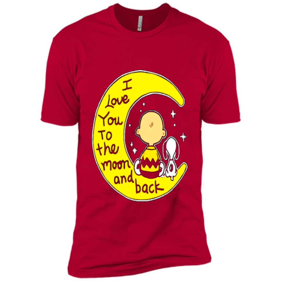 I LOVE YOU TO THE MOON AND BLACK CHARLIE BROWN AND SNOOPY