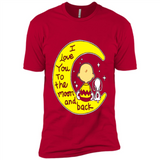 I LOVE YOU TO THE MOON AND BLACK CHARLIE BROWN AND SNOOPY