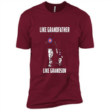 Chicago Cubs GrandFather Like GrandSon - Premium Short Sleeve T-Shirt