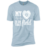 Oakland Raiders Football My Heart is on that Field - Premium Short Sleeve T-Shirt