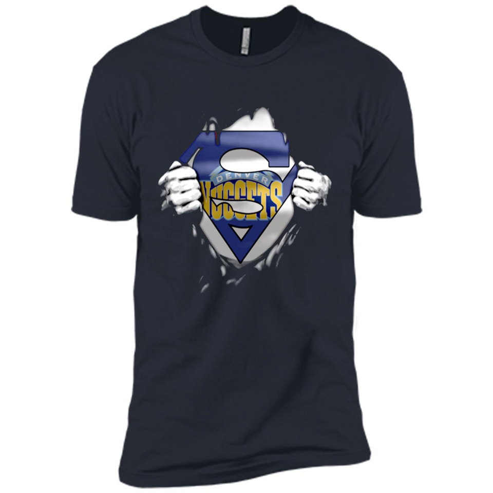Denver Nuggets And Superman Fans - Premium Short Sleeve T-Shirt