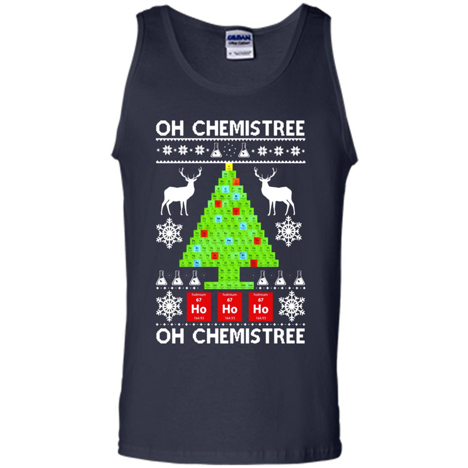 Oh Chemistree, Oh Chemistree Christmas Ugly Sweater - Tank Top