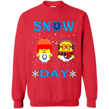 Snow Day Shirt For Indianapolis Colts Vs Minion Fans pingpong