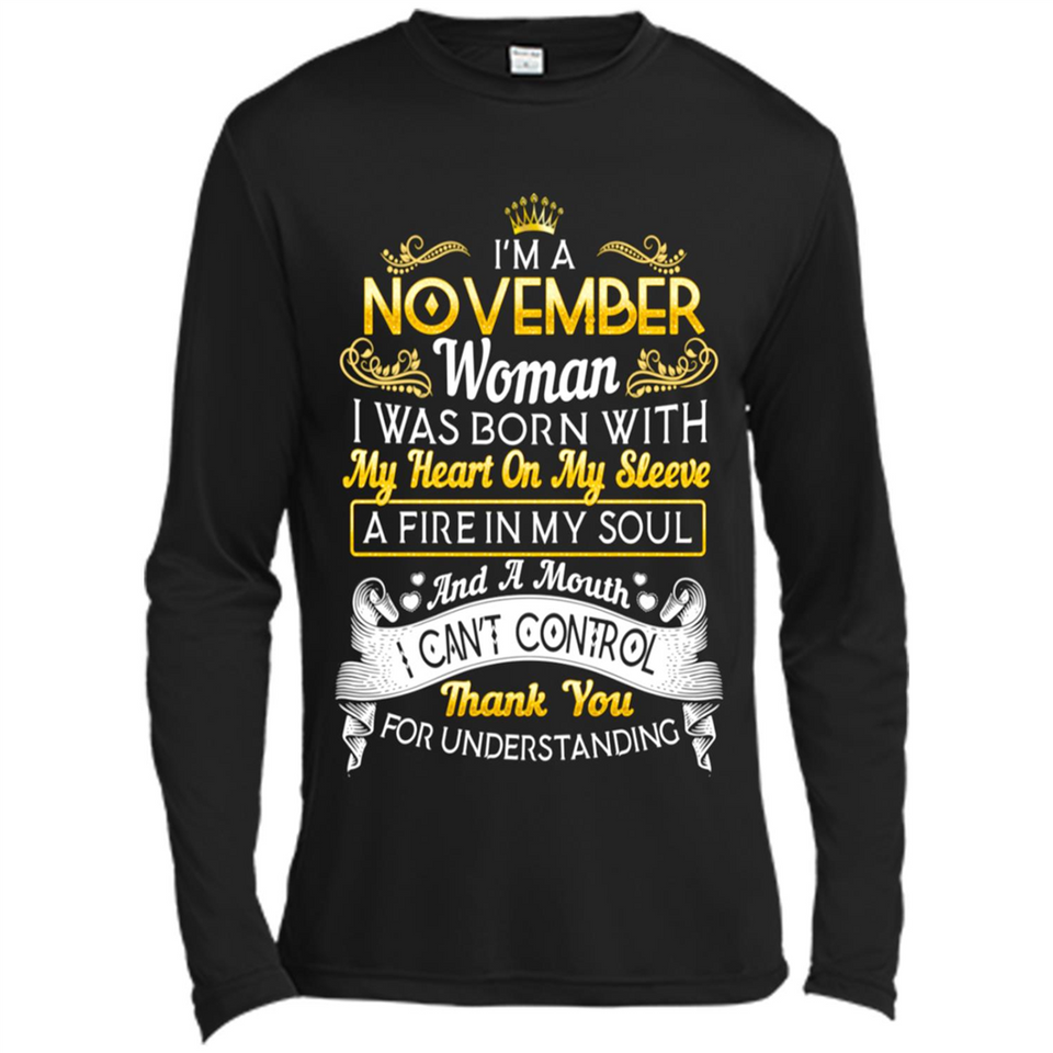 I'm A November Woman-Queen November - Canvas Long Sleeve T-Shirt