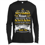 I'm A November Woman-Queen November - Canvas Long Sleeve T-Shirt