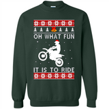 Motocross oh what fun it is to ride Christmas sweater PINGPONG