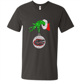 Funny Florida Gators Glitter Grinch Monogram Ornament Christmas Gift - Men's V-Neck