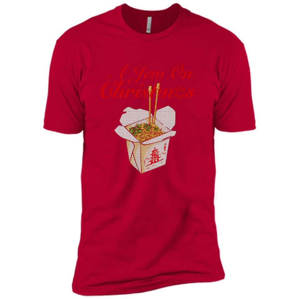 Christmas Ugly Sweater A Jew On Christmas - Premium Short Sleeve T-Shirt