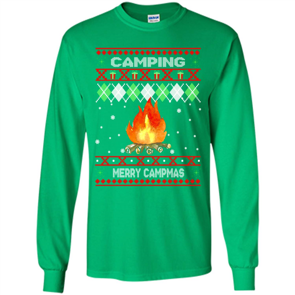 Merry Campmas Ugly Christmas - Long Sleeve T-Shirt