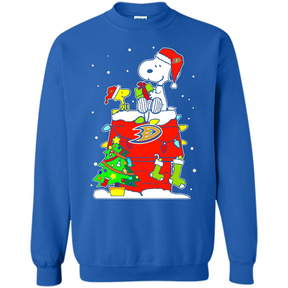Anaheim Ducks Snoopy Ugly Christmas Sweaters - Sao chép - Sweatshirt