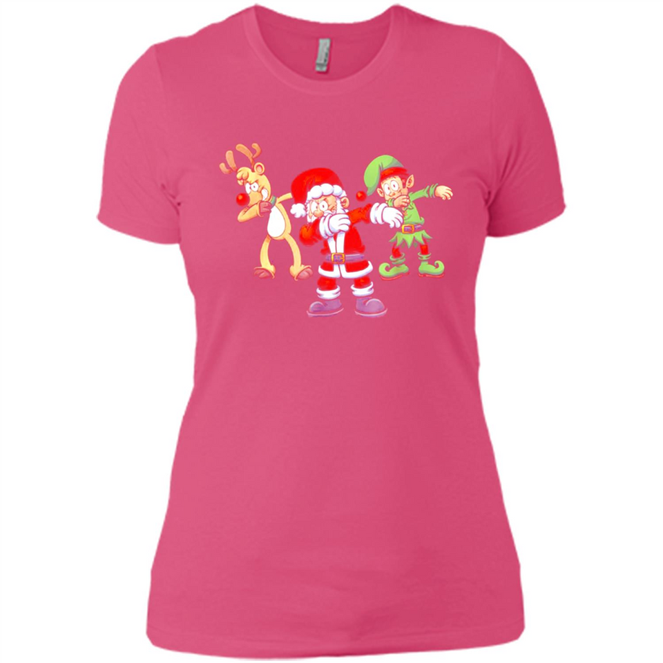 Dabbing Santa - Ladies' Boyfriend T-Shirt