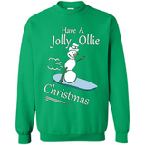 Snowman Snowboarder Tshirt Have Jolly Ollie Christmas