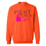 Fight Like A Girl Breast Cancer Awareness - Sweatshirt