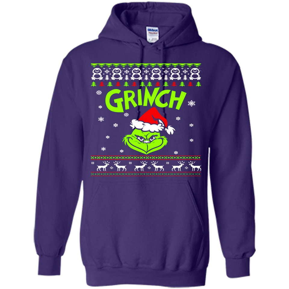 The Grinch Face Christmas - Hoodie