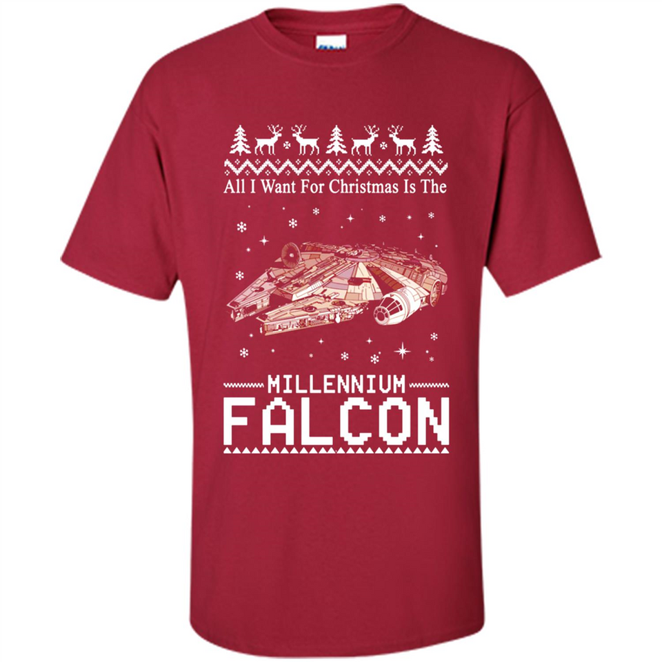 All I Want For Christmas Is The Millennium Falcon ugly PINGPONG