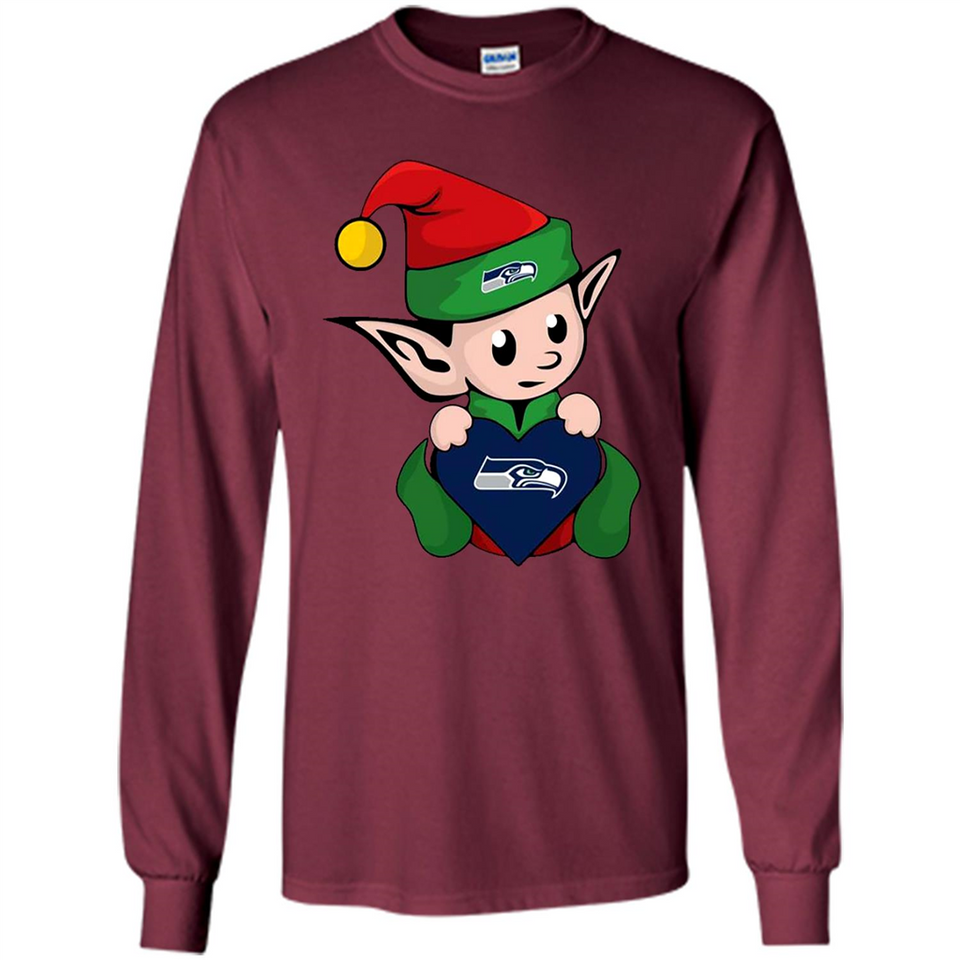 Seattle Seahawks ELF Elves Grinch Santa Claus
