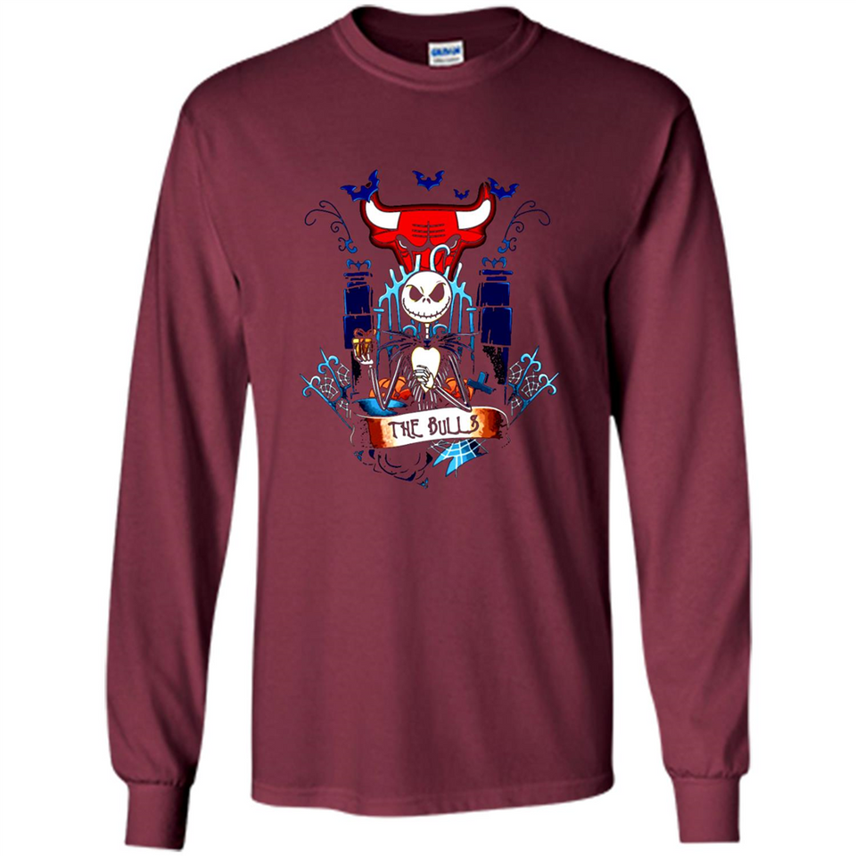 Chicago Bulls Halloween The Nightmare Before Christmas - Long Sleeve T-Shirt