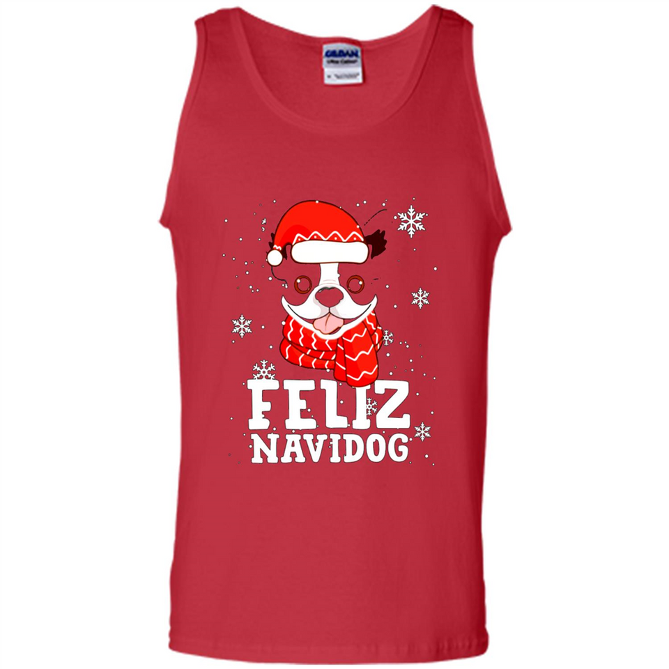 Feliz Navidog Boston Terrier Dog Ugly Xmas Sweater PING PONG