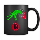 GRINCH HAND HOLDING DETROIT TIGERS GLITTER CHRISTMAS PINGPONG