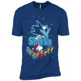 Snoopy Christmas San Jose Sharks - Premium Short Sleeve T-Shirt