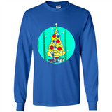 Funny Pizza Ugly Christmas Sweater Xmas Pizza Tree - Long Sleeve T-Shirt