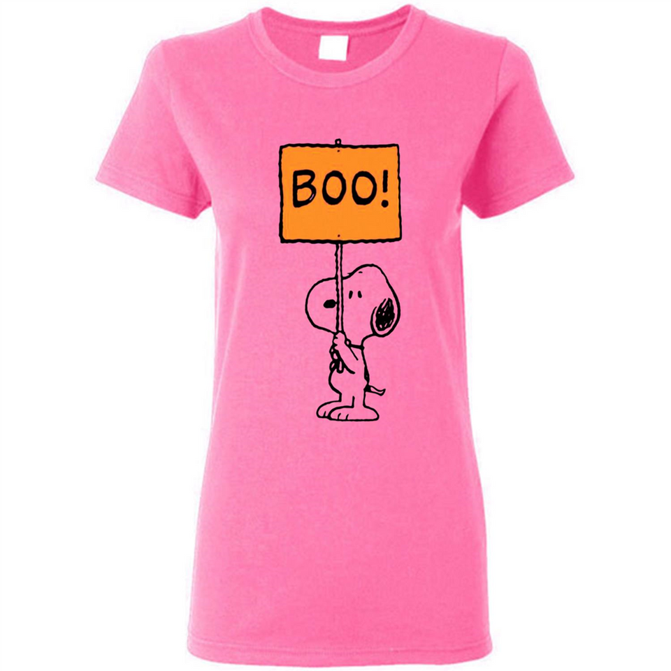 Halloween Snoopy Boo - Ladies Short-Sleeve